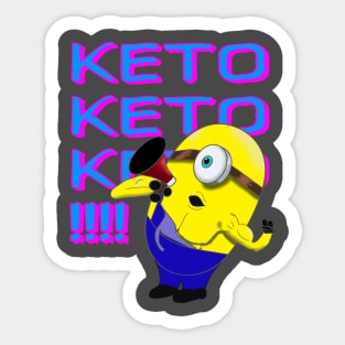 Keto, Keto, Keto Sticker